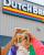 hands cheersing with iced coffees in front of Dutch Bros 